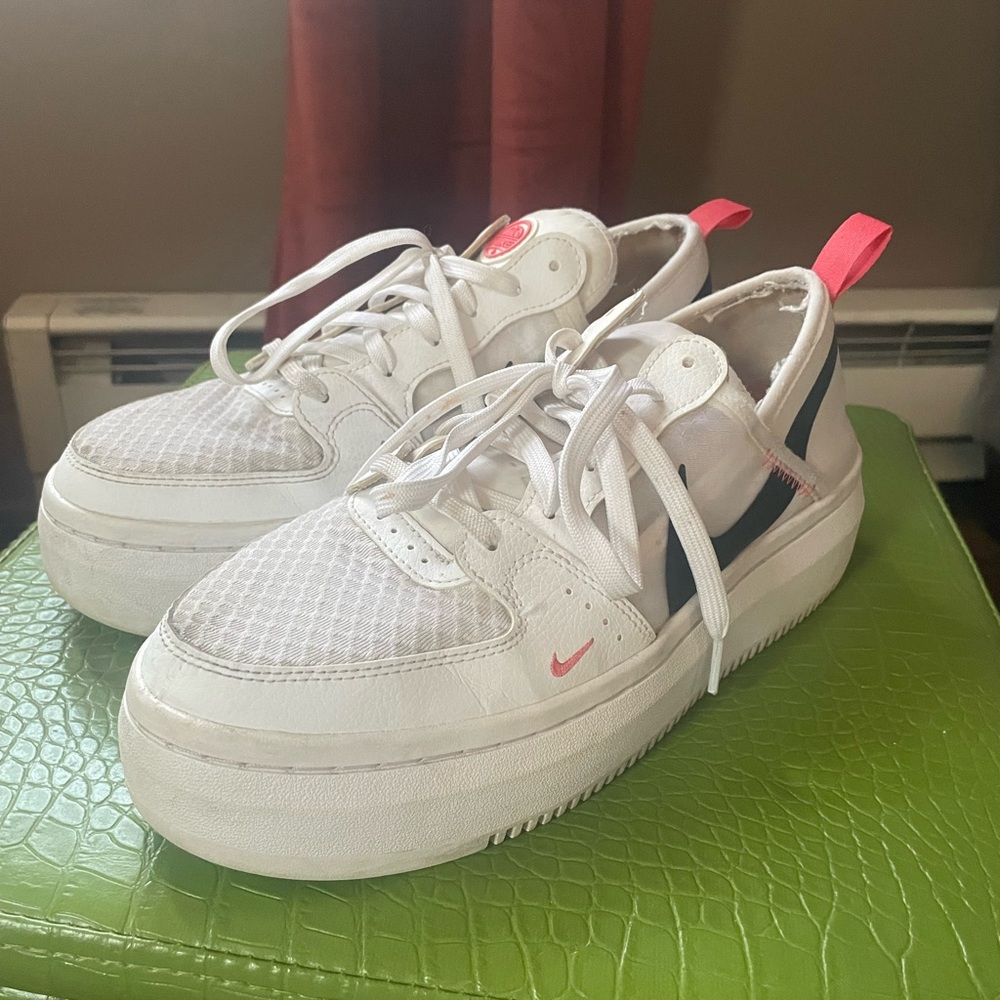 Nike White and Pink Sneakers